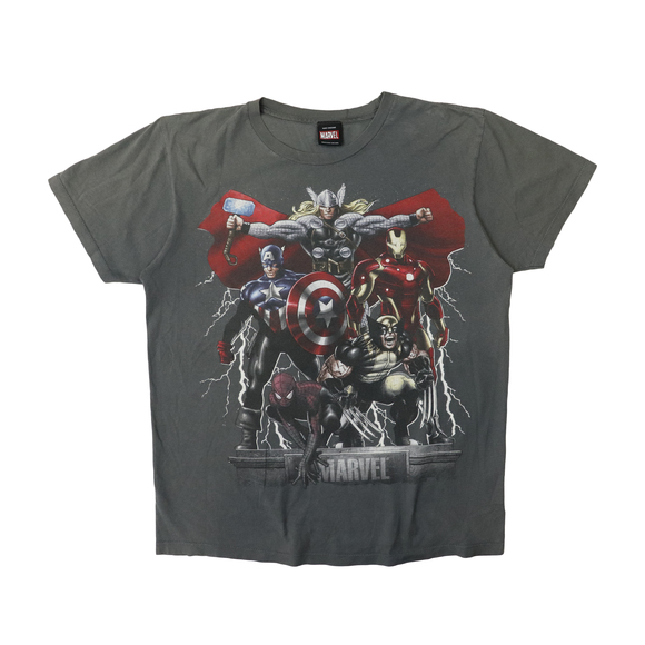 Marvel Other - Vintage Marvel Mad Engine Superheroes Graphic T-Shirt Size M
